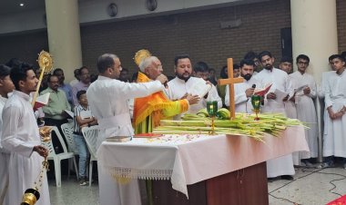 ഭക്തി സാന്ദ്രമായി ഓശാന തിരുന്നാൾ ആഘോഷിച്ചു